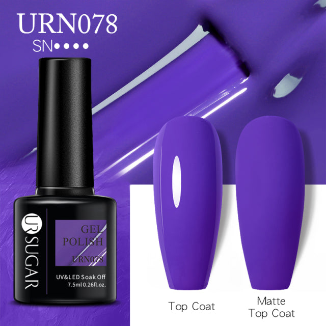 Dark Matte Purple Gel Nail Polish