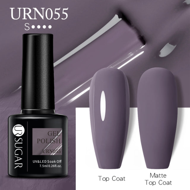 Dark Matte Purple Gel Nail Polish