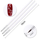 3Pcs Acrylic French Stripe Ultra-thin Line Drawing Pen