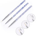 3Pcs Acrylic French Stripe Ultra-thin Line Drawing Pen