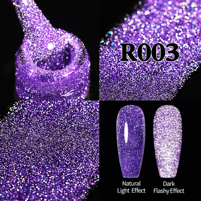 Reflective Semi Permanent Nail Art Glitter