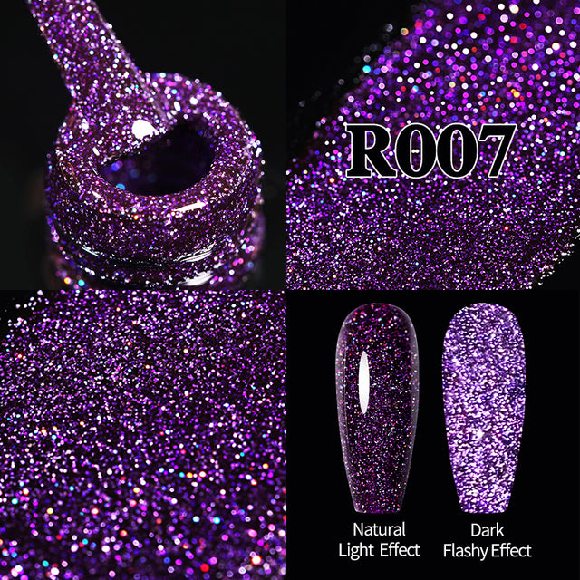 Reflective Semi Permanent Nail Art Glitter