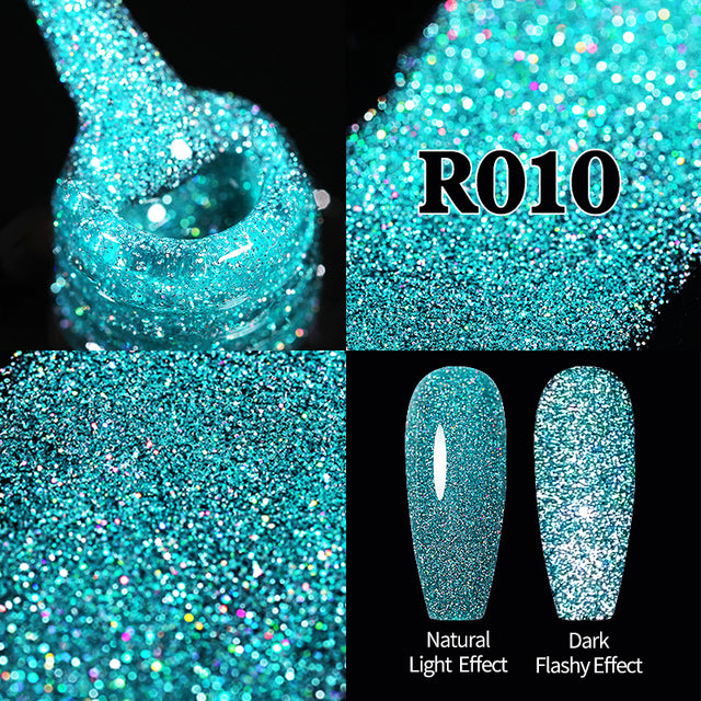 Reflective Semi Permanent Nail Art Glitter