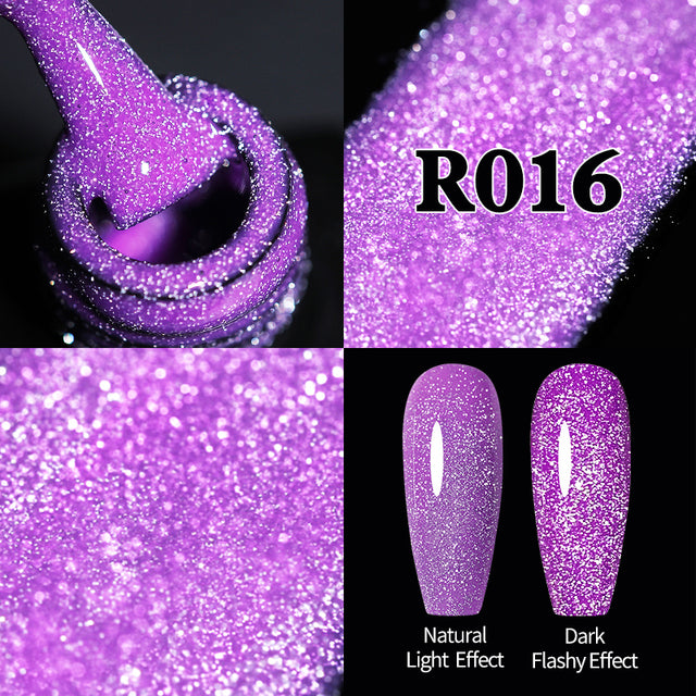 Reflective Semi Permanent Nail Art Glitter