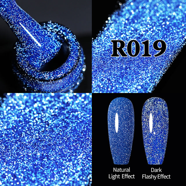 Reflective Semi Permanent Nail Art Glitter