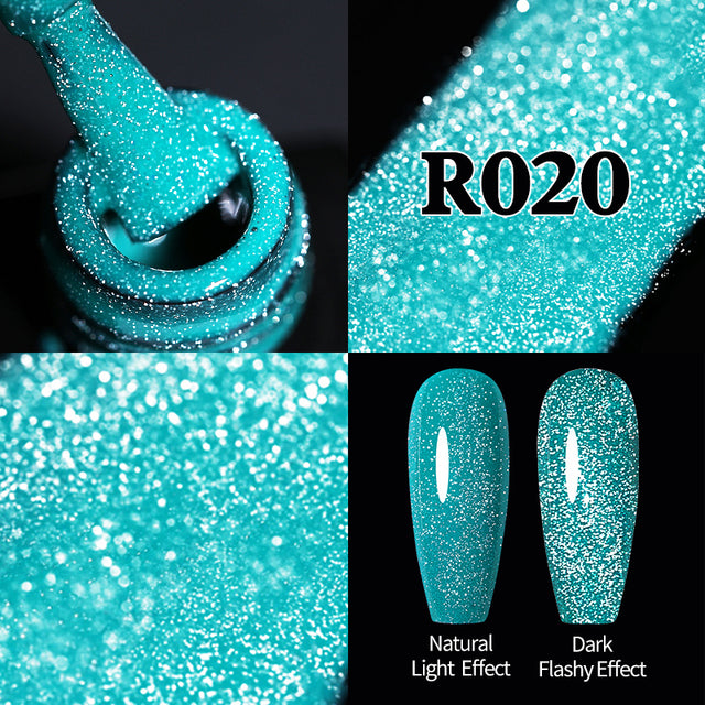 Reflective Semi Permanent Nail Art Glitter