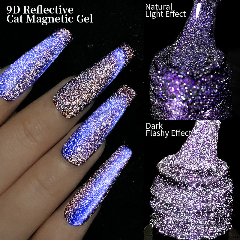 Buy 9D Reflective Cat Magnetic Gel Nail Polish Online	